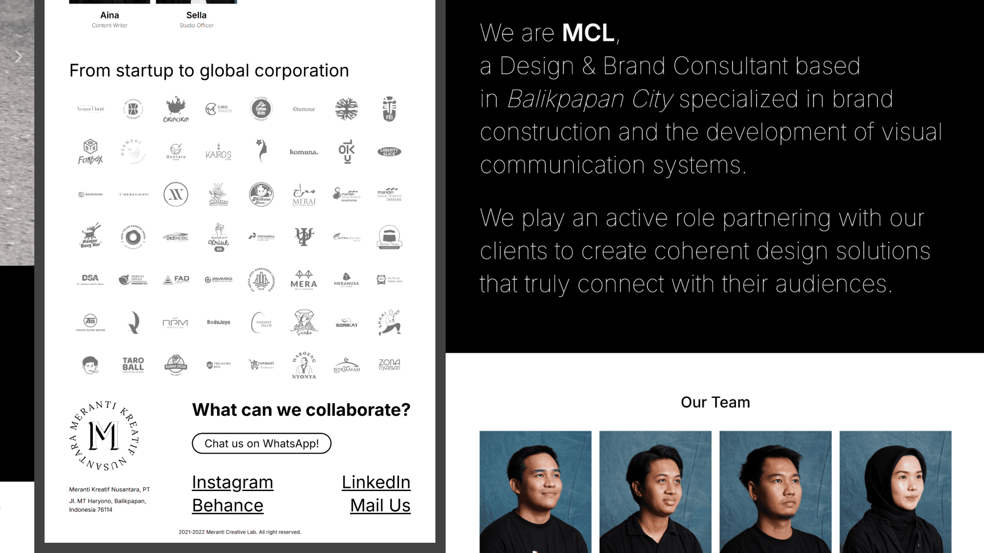 Meranti Creative Lab (MCL) Case Study & Project View